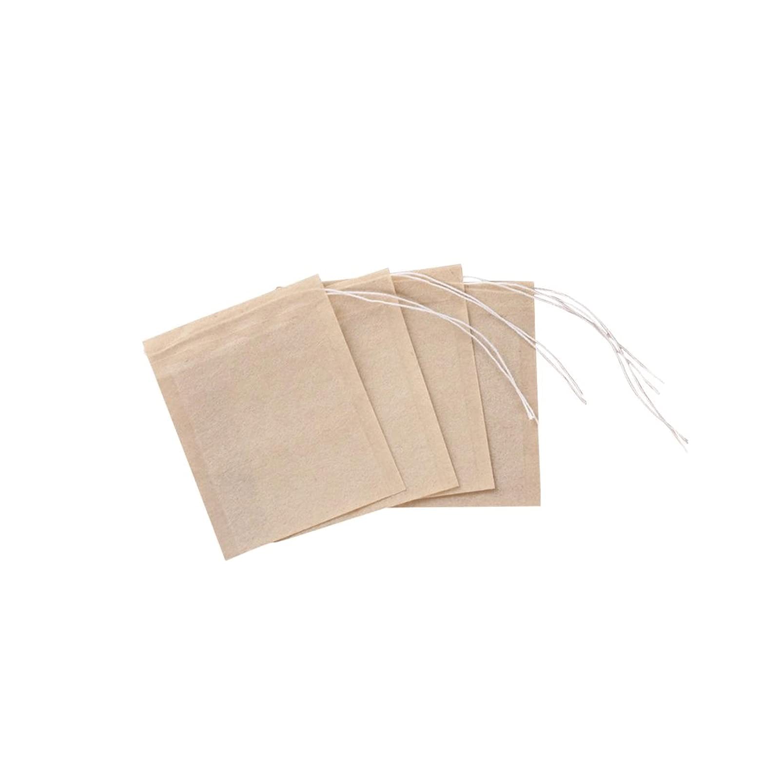 Filtri da tè usa e getta, 100/200/300 bustine da tè usa e getta, per infusore da tè, con chiusura a cordoncino, in tessuto non tessuto per uso alimentare, filtri per spezie (200 pezzi)