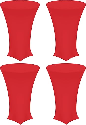 uxcell Mantel redondo de 4 piezas de 32 x 43 pulgadas, mantel elástico de elastano Highboy, mesa superior alta ajustable para bar, fiesta de boda uxcell Mantel redondo de 4 piezas de 32 x 43 pulgadas, mantel elástico de elastano Highboy, mesa superior alta ajustable para bar, fiesta de boda
