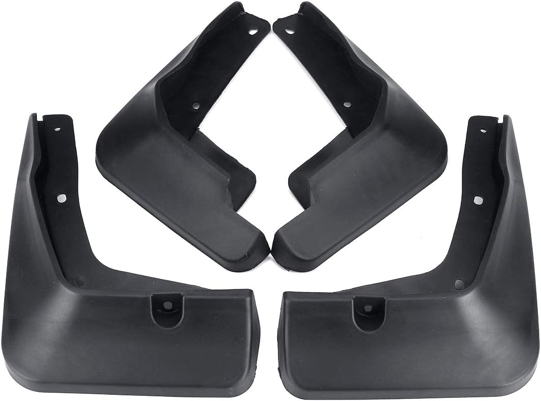 Autoxygen Car Mud Flaps (O.E. Type) Mud Guard Accessories for Zest (Set of 4 pcs, Black)
