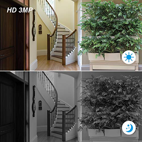 Jennov HD PoE Home Security Camera System with 4X Wired Outdoor PoE IP Cameras & Monitor,4 Channel HD NVR Security System w/ 1TB HDD for Home and Business 7/24 Recording Free App Remote View… - Thumbnail 6