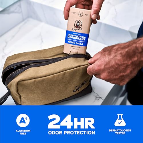 dr squatch natural deodorant for men - odor-squatching aluminum free - fresh falls 265 oz 3-pack