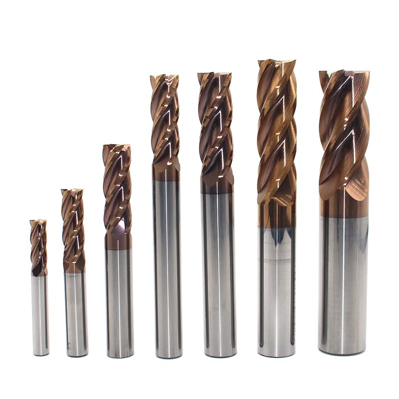 Milling Cutter 1pc 4 Blade HRC55 Diameter 1MM-12MM Standard Carbide Endmills Tungsten Steel CNC Machine End Mill For Steel - (Dimensions: 2.5x4Dx50)