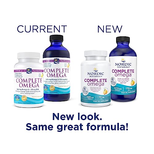 Nordic Naturals Complete Omega, Lemon Flavor - 120 Soft Gels - 565 mg Omega-3 - EPA & DHA with Added GLA - Healthy Skin & Joints, Cognition, Positive Mood - Non-GMO - 60 Servings - Image 6