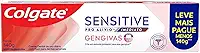 Colgate Creme Dental para Sensibilidade Sensitive Pro Alívio Imediato Gengiva 140g