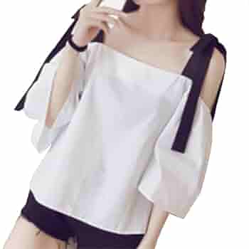 トップス sheller one shoulder ribbon shirt tops Sheller One Shoulder Ribbon Shirt Top