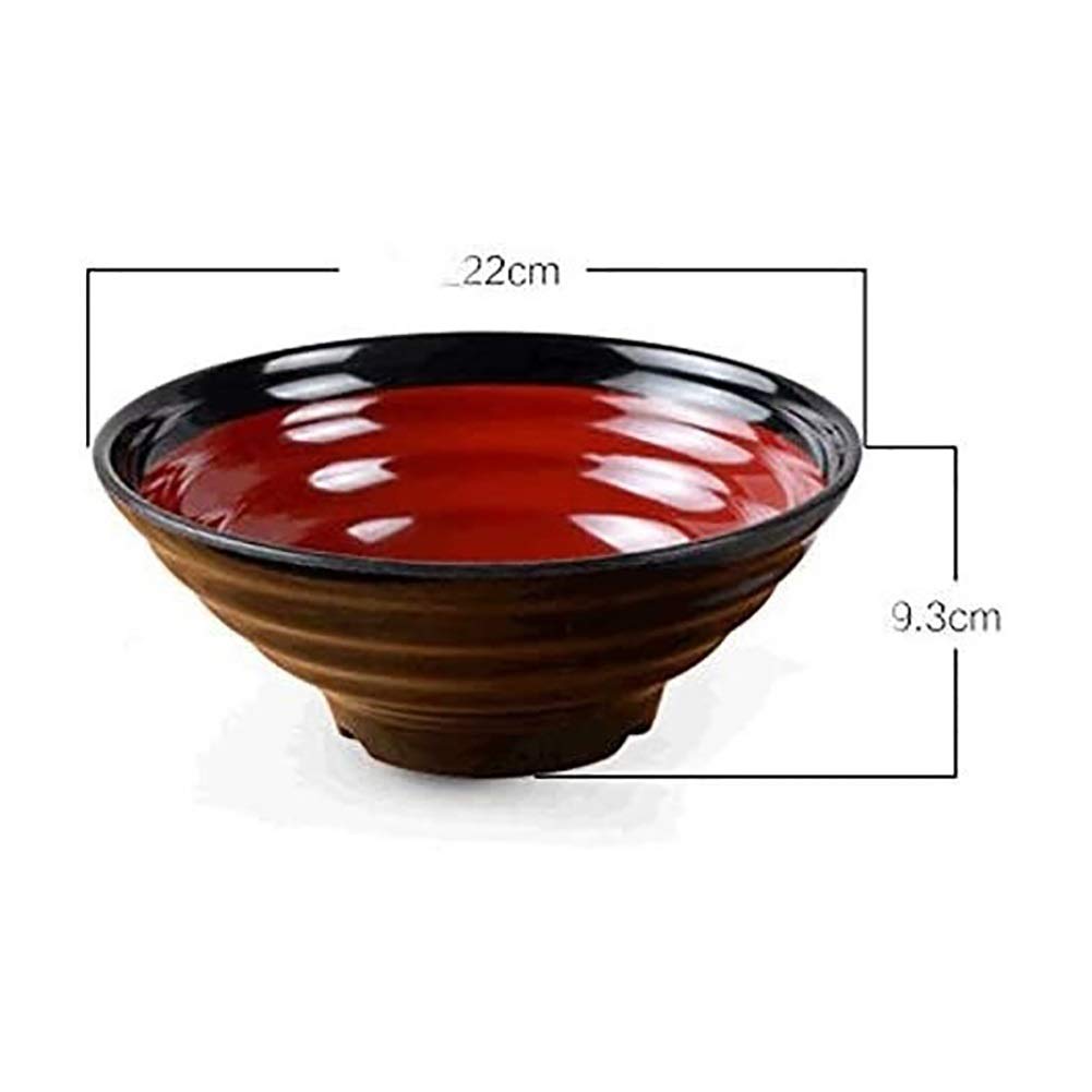 Tazón De Sopa, Tazón De Fideos, Tazón De Sopa Tazón De Fideos Bola De Plástico, Porcelana De Imitación, Hogar, Restaurantes Comerciales, Bola Ramen, Tazón Doméstico (Size : 17.5 * 7CM)