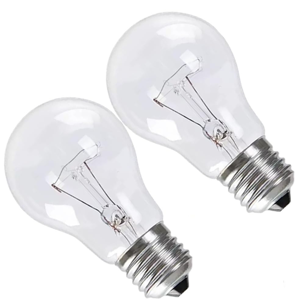 Hrsovii A19 Clear Incandescent Rough Service Light Bulb, 100 Watt Incandescent Light Bulbs, A19 100 WATT Bulbs ，100 Watt, 2700K Soft White, E26 Medium