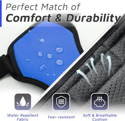 Image of No Pull Dog Chest Belt Harness, Comfortable & Adjustable Size for 14-23 Kg Pet (Blue, Medium)