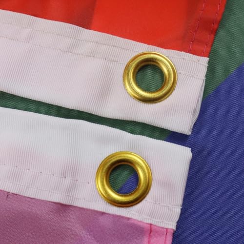 AZ FLAG - Flagge Einhorn Regenbogen - 90x60 cm - LGBT Fahne 100% Polyester mit Messing-Ösen - UV-beständig - Vives Farben - 50g