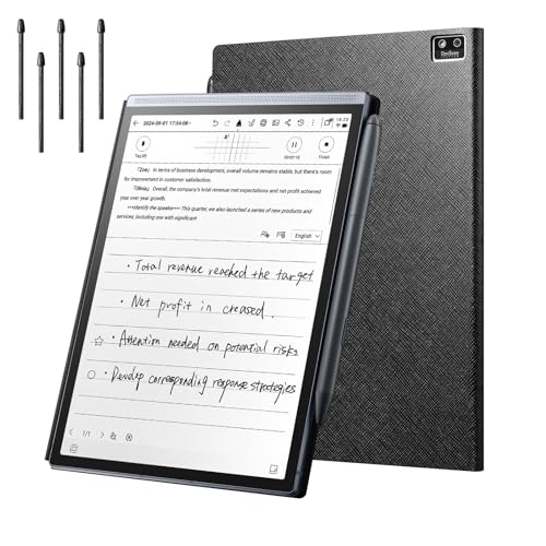 iflytek AINOTE Air 2 Bundle – Black Folio Case & 5 pcs Pen Refills, 8.2