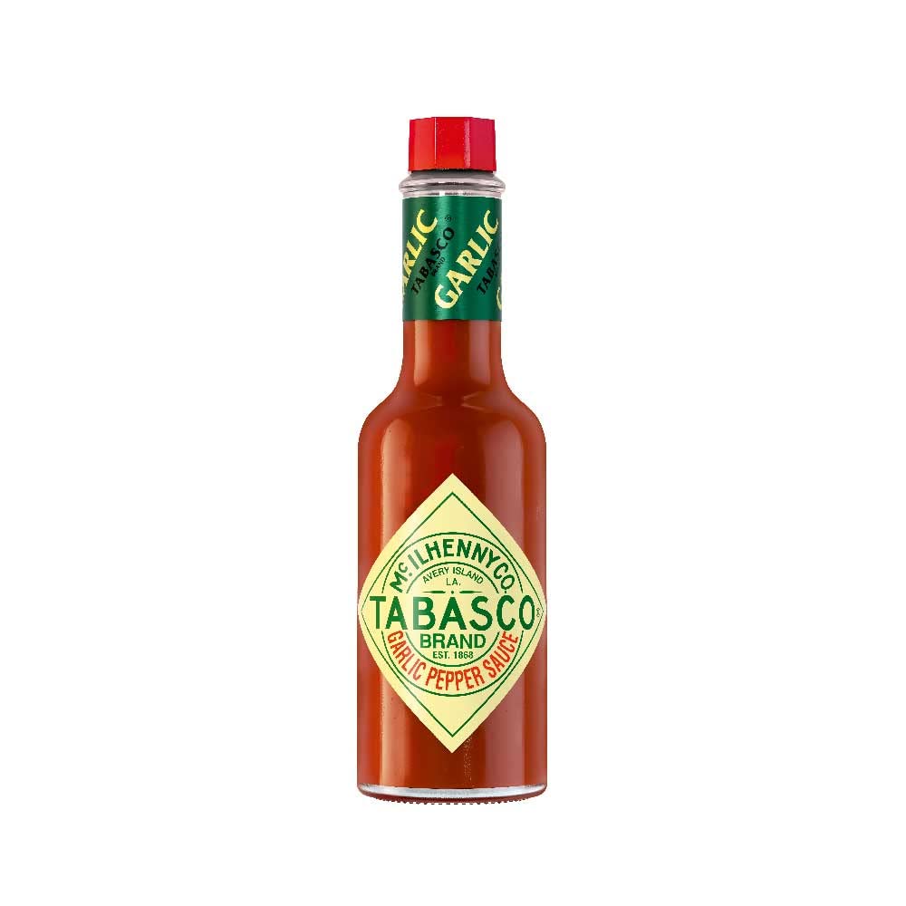Tabasco Garlic Pepper Sauce 60 ML, Non-GMO Project Verified, Vegan, Gluten free