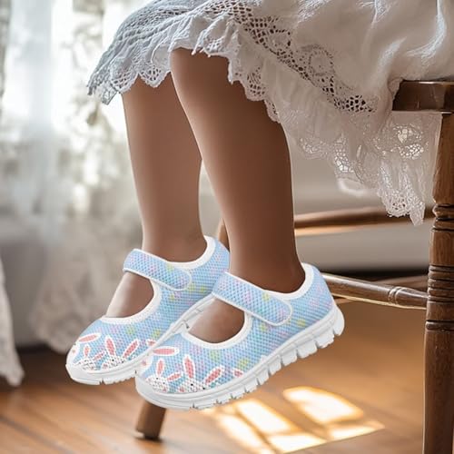 Girls Casual Shoes with Strap,Printed Sneaker for Toddlers Kids,Comfort Anti-Slip Walking Shoes for Indoor Outdoor2