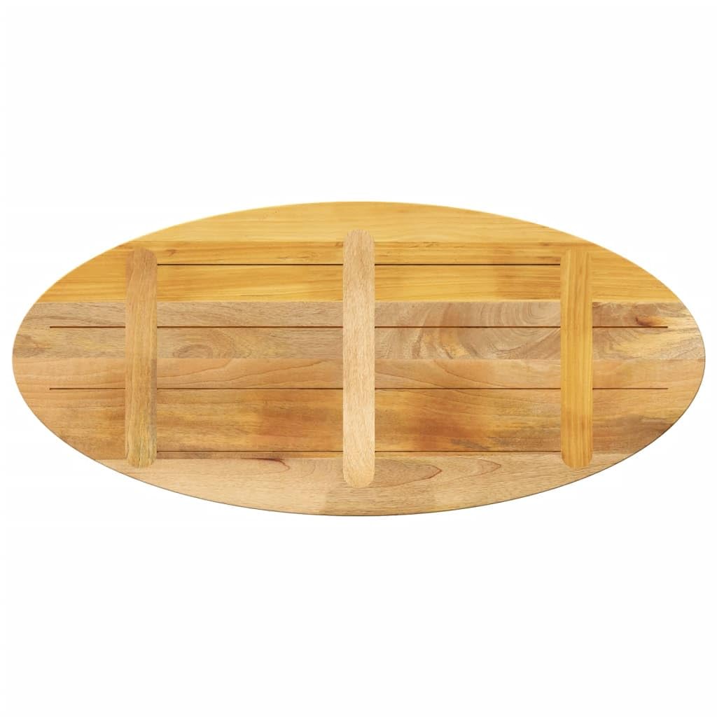 VidaXL Oval Solid Mango Wood Table Top - 140x50x2.5 Cm - Versatile