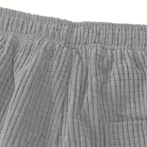 Men's Casual Lounge Pants Striped Sport Solid Color Pants Elastic Waist Fashion Drawstring Pocket Loose Trousers3