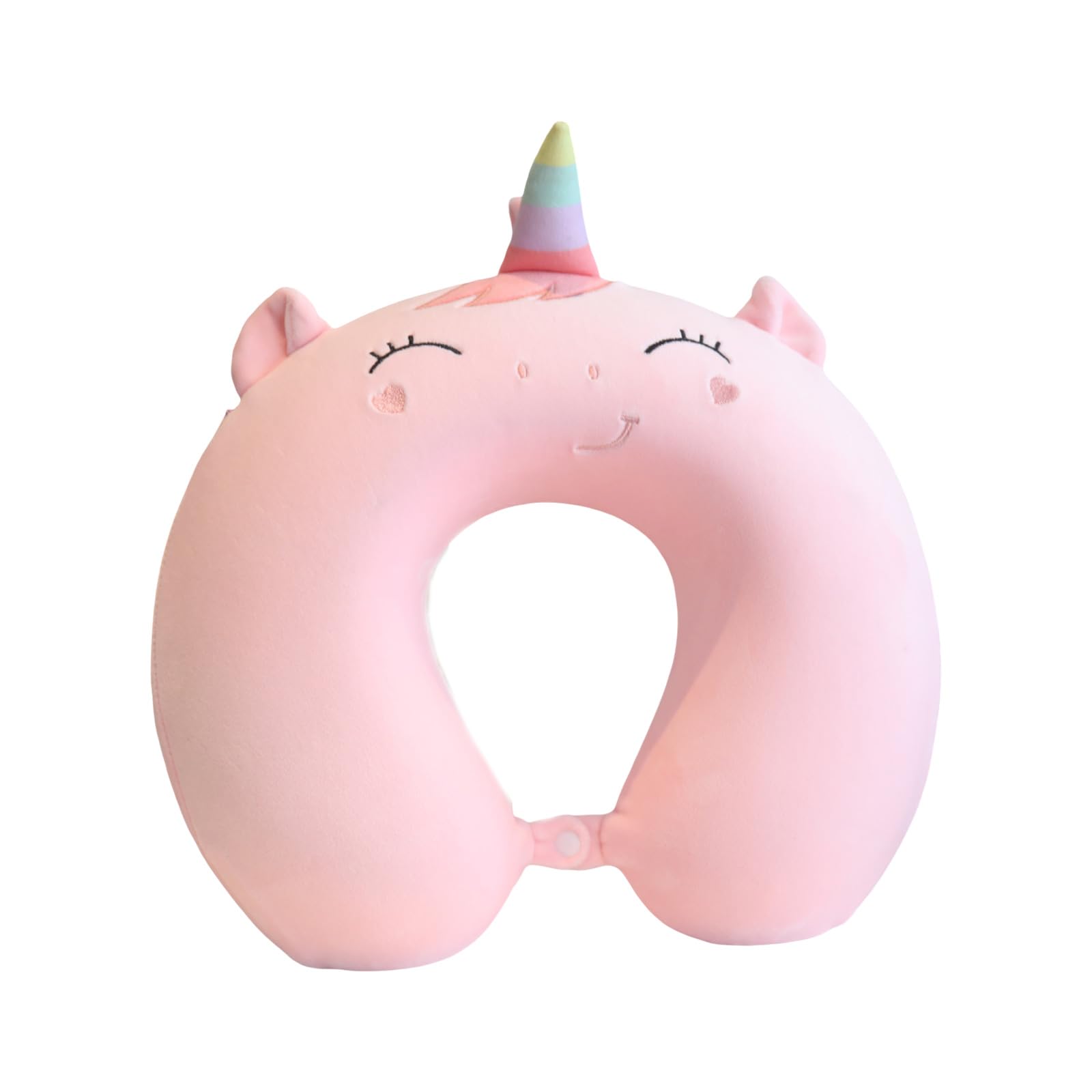 YROHGKPN Cartoon Animal Neck Pillow U Shape Memory Foam Removable Covering for Car Airplanes Comfort Animal Pillow