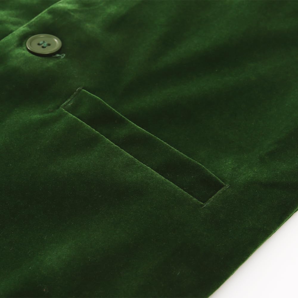 Spring&Gege Anzugweste aus Samt für Jungen und Mädchen, formelles Kleid mit Taschen, Größe 4–12 Jahre