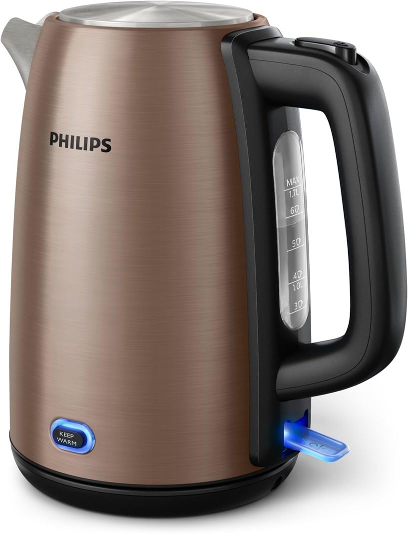PHILIPS VIVA COLLECTION HD9355/92 TETERA ELÃ‰CTRICA 1,7 L 2060 W NEGRO, COBRE