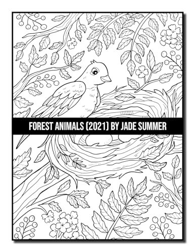 Forest Animals: An Adult Coloring Book with 50 Adorable Images of Woodland Creatures, Beautiful Flowers, Nature Scenes, and More! - Image 15