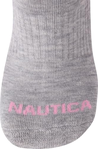 Image of Nautica Womens Low Cut Socks - 6 Pack Soft Stretch Breathable Mesh Cushioned Athletic Performance No Show Socks for Women