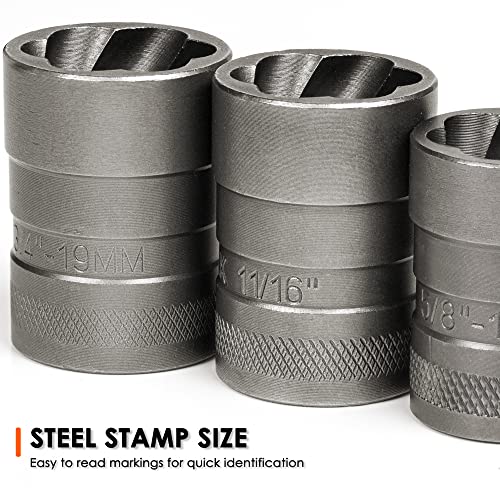 image for THINKWORK Bolt Extractor Kit, 32-Piece Nut Extractor Socket Set, 1/4