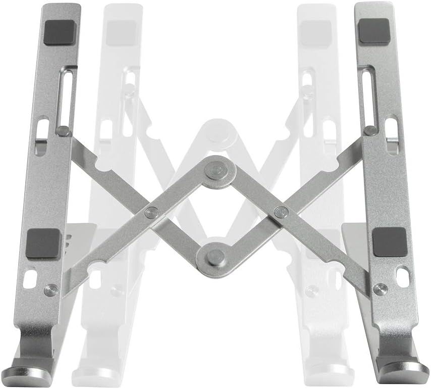 LogiLink AA0134 Folding Notebook Stand for 10-16 Inch Notebooks and Tablets Silver