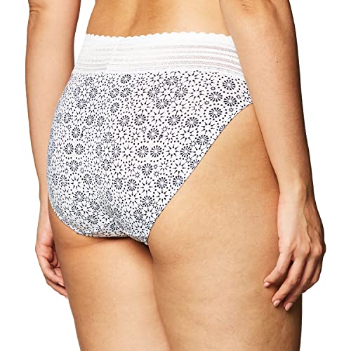 Image of Warner's Women's No Pinching, No Problem Dig-free Comfort Wait With Lace Microfiber Hipster 5609j