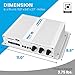 Pyle 4-Channel Bluetooth Marine Amplifier - Compact Power 400 Watt RMS 4 OHM Full Range Monoblock Stereo & Waterproof - Wireless Bluetooth Receiver Audio Speaker with LCD Digital Screen PFMRA450BW
