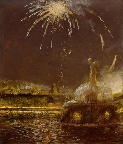 Feu d'artifice de Gaston De Impression Toile 60x90cm : Sublimez Votre Décoration de Bureau