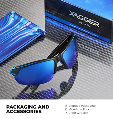 Image of Polarized Sport Sunglasses for Men Women Wrap Around UV400 Running Baseball Softball Fishing Driving Glasses