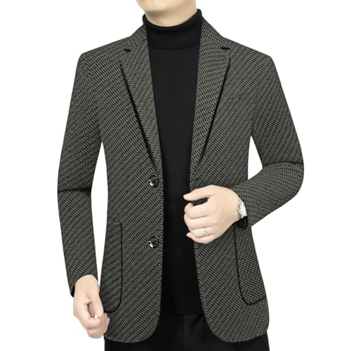 Blazer classique pour homme en textile d'automne premium pour homme mûr