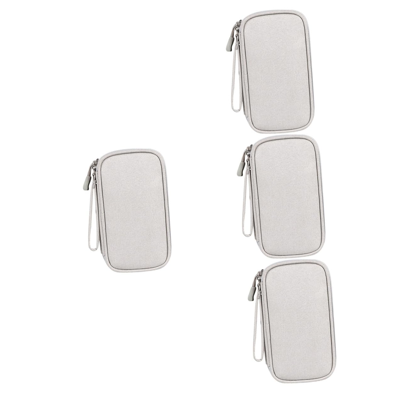 HOMSFOU 4pezzi Organizzatore Elettronico Portatile Per Viaggio Borsa Per Cavi e Accessori Design Compatto Oxford Scomparti Per Cuffie e Caricatori Ottima Protezione e Facile Da Trasportare