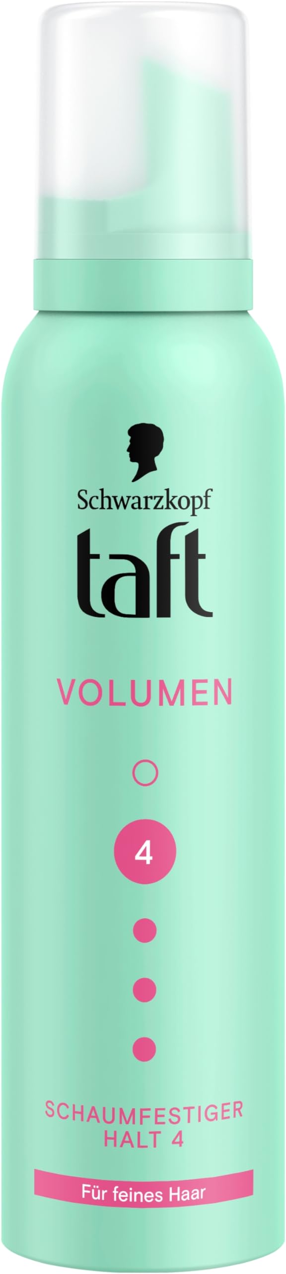 Schwarzkopf Taft Schaumfestiger Volumen (6 x 150ml), Haltegrad 4, Haarschaum für feines Haar, volumengebendes Mousse, verhindert Föhnschäden, ohne zu verkleben, vegane Formel*