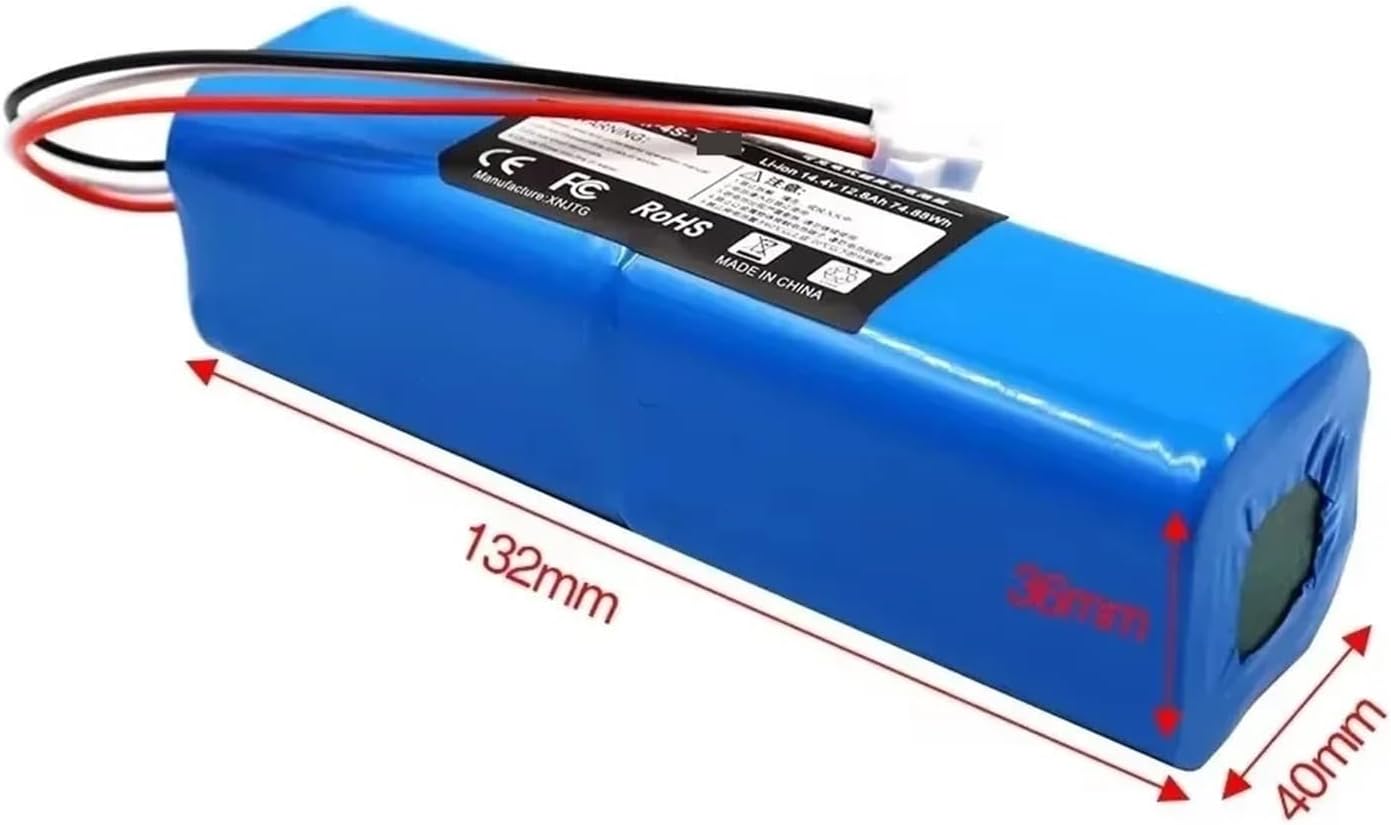 Robot Vacuum Cleaner Lithium Ion Battery Pack Accessories,Compatible for Xiaomi R1 Eve Plus S9,Rechargeable Battery Pack for Vacuum Cleaner(5200mAh)