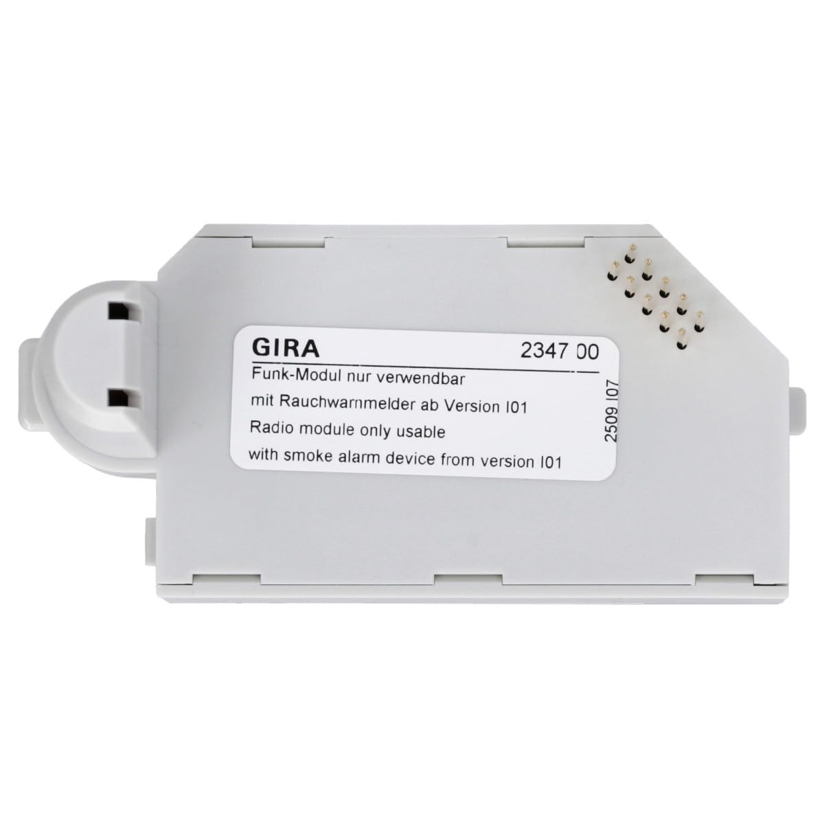 Gira Funkmodul 234700 für Rauchwarnmelder Gira Dual Q 233602 und 233002 - 4er Pack