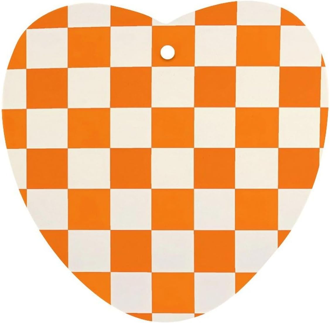 Tennessee Orange White Checkerboard Car Air Freshener Hanging Aromatherapy Tablets for Car Accessories Love form