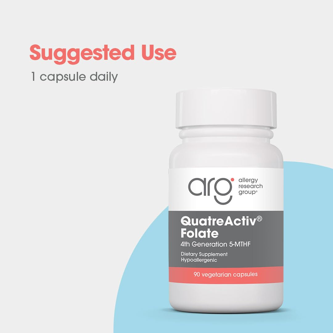 ARG QuatreActiv Folate 5-MTHF Methylfolate, 90 Capsules — Amazon image 3