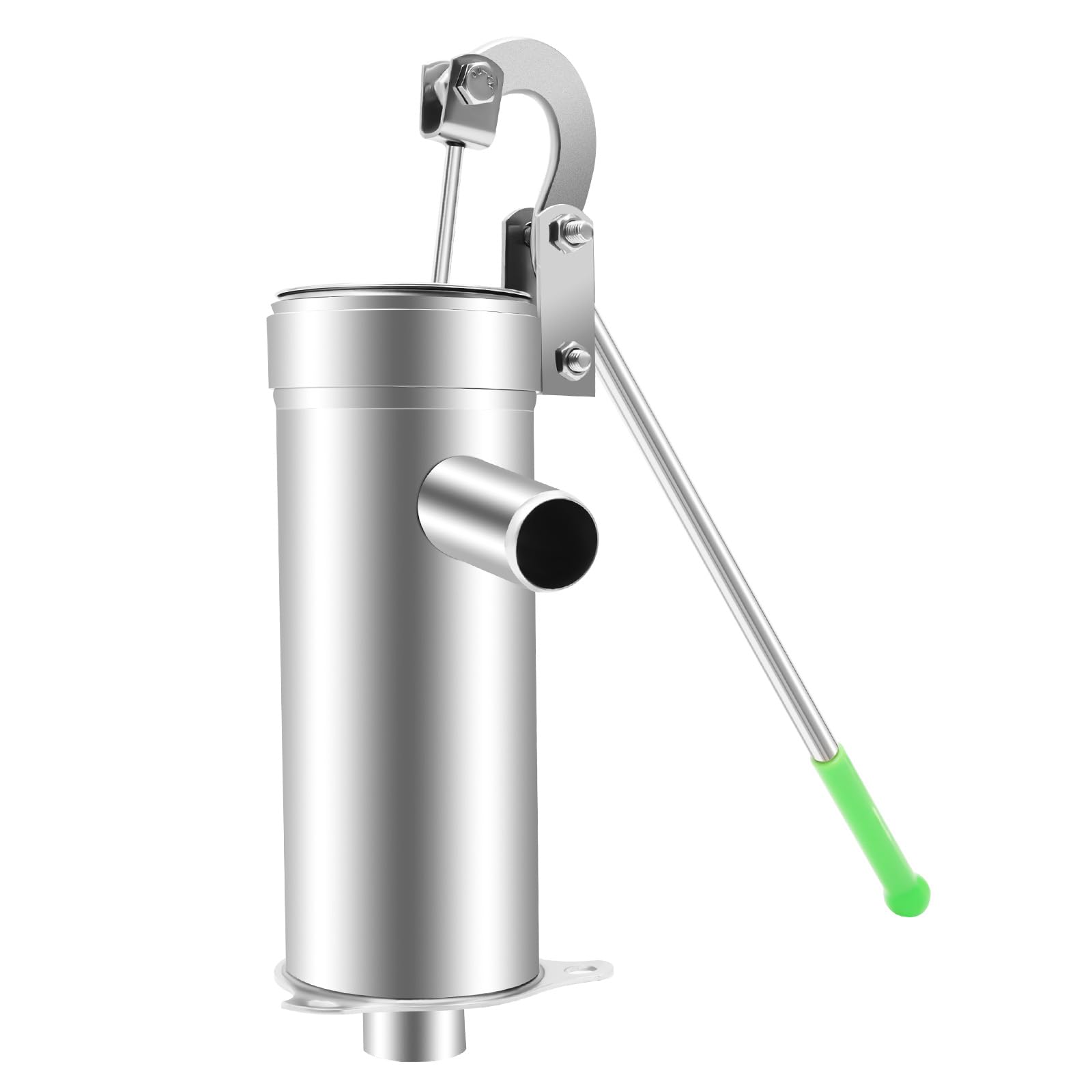 Pompe à Eau en Acier Inoxydable pour 8 Mètres, Pompe à Main Eau | Pompe à Main | Pompe à Bras pour Maison, Cour, Jardin, Ferme (Color : Silver)