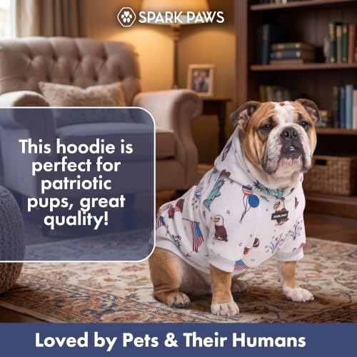 Image of Spark Paws Dog Hoodie - Buttery-Soft Sweater Sweatshirt, Clothes for Puppy