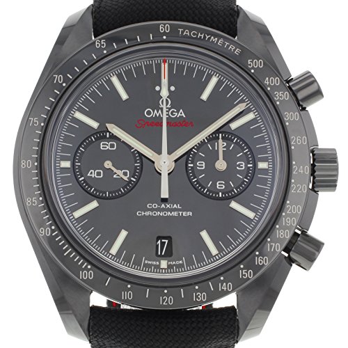 Omega Speedmaster Co-Axial Chronograph "Dark Side of the Moon" Black Dial Black Fabric Mens Watch 311924451010032