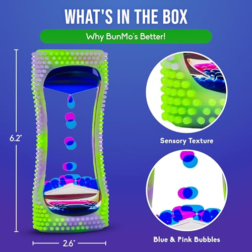 image for BUNMO Stocking Stuffers for Kids - Liquid Motion Bubbler Sensory Toys 
