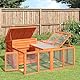 vidaXL Kaninchenstall Kaninchenställe Outdoor Kaninchenstall