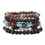 5 Wooden bracelet-blue