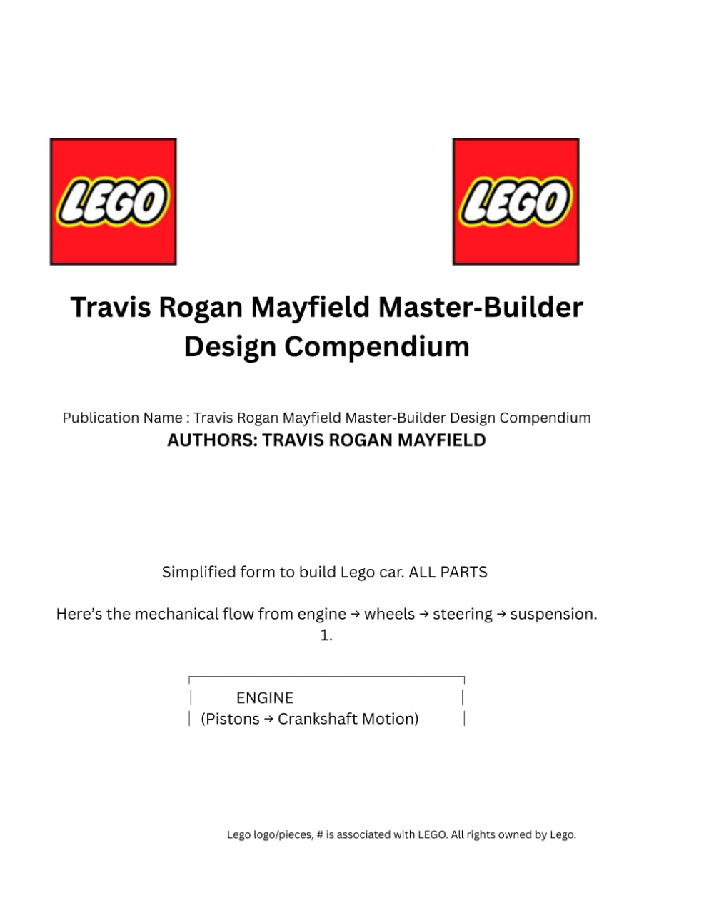Travis Rogan Mayfield Master Builder Design Compendium: 1