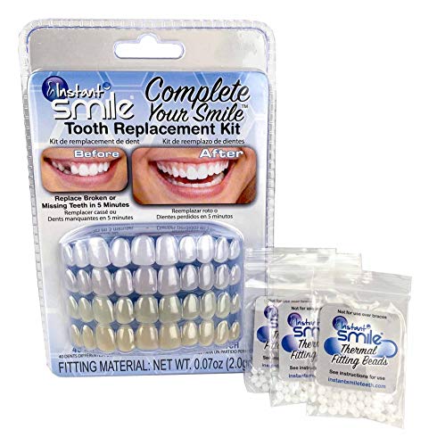 Instant Smile Complete Your Smile Tooth Replacement Kit With 3 Pack Fitting Beads #TOP5