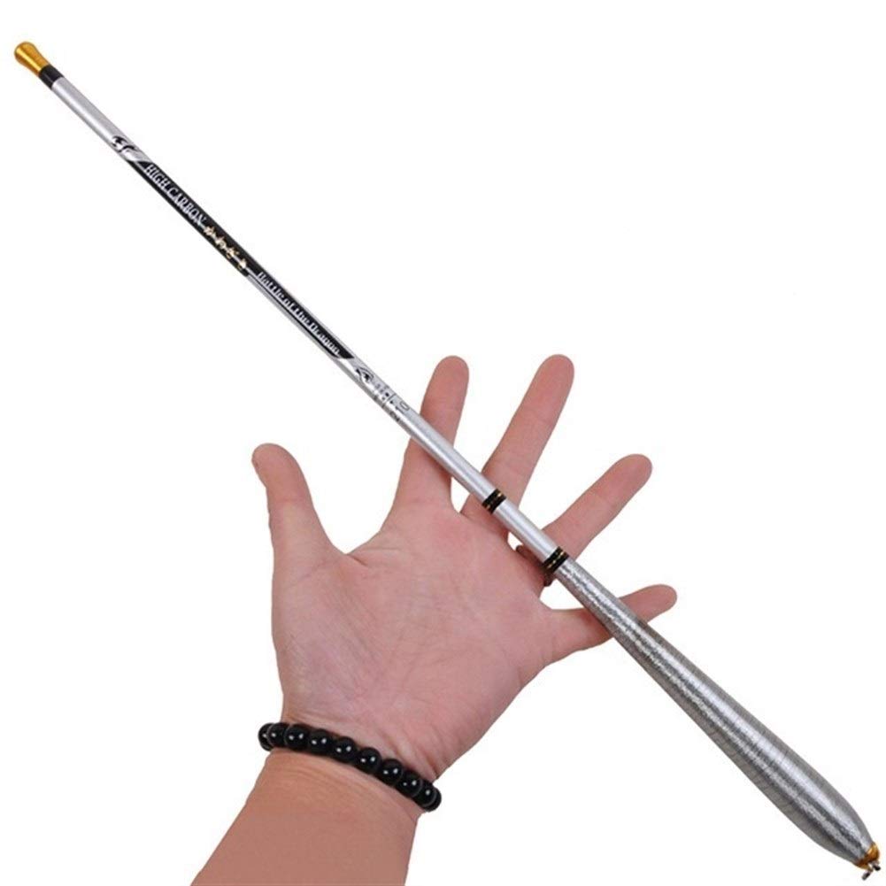 Canna da pesca ad alto tenore di carbonio Mini in fibra di carbonio flusso canna da pesca telescopica Ultra Short Light pole for Freshwater