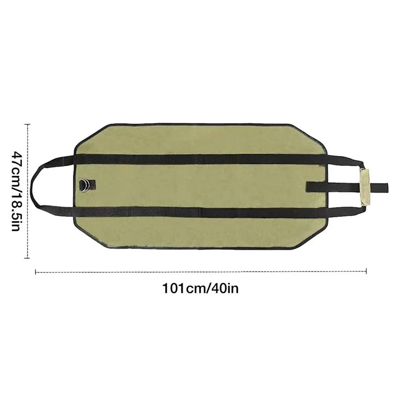 Cesto Portalegna Borsa porta legna da ardere impermeabile Porta tronchi Cestino portaoggetti portatile resistente per campeggio e barbecue Sacca Camino(Green)