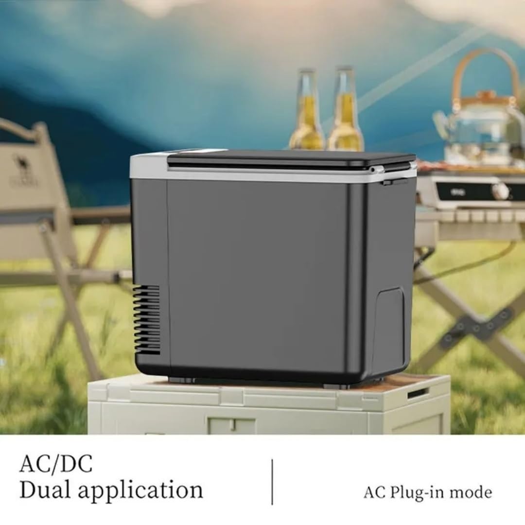 12 V/220 V Mini refrigerador multifunción portátil de 10 L, coche y casa de doble uso, para coche, hogar y viajes, Congelador/enfriador/calentador eléctrico portátil.