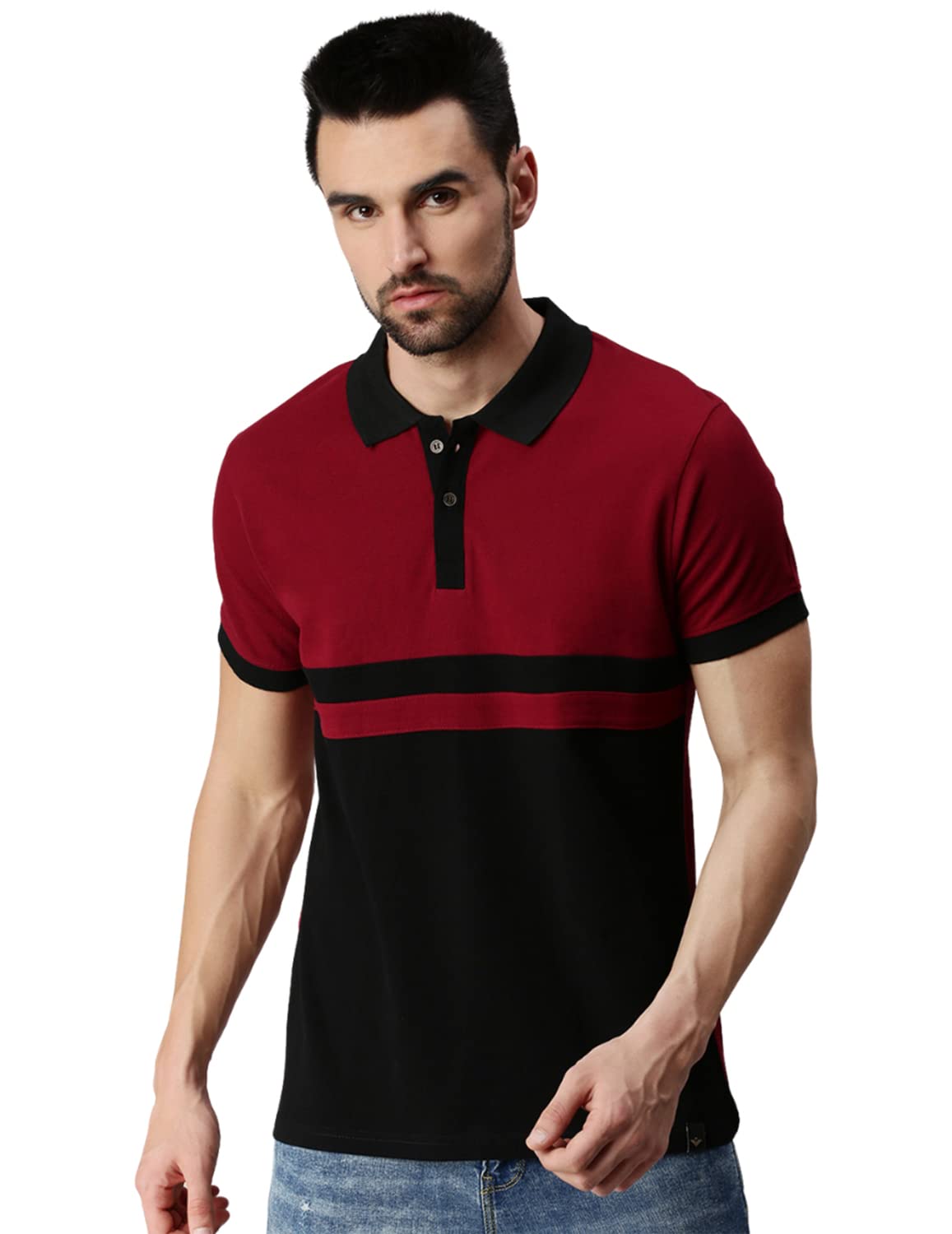 Mens Polo Formal Classic Fit T Shirts for Men, Half Sleeves Polo Tshirt, Stylish, Cotton T Shirts-image-32