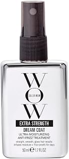 COLOR WOW Extra Strength Dream Coat – Anti-Humidity Frizz Control Spray | Powerful ultra-moisturizing, anti-frizz treatment for glassy-smooth frizz-resistant hair. Heat activated, lasts 3-4 shampoos