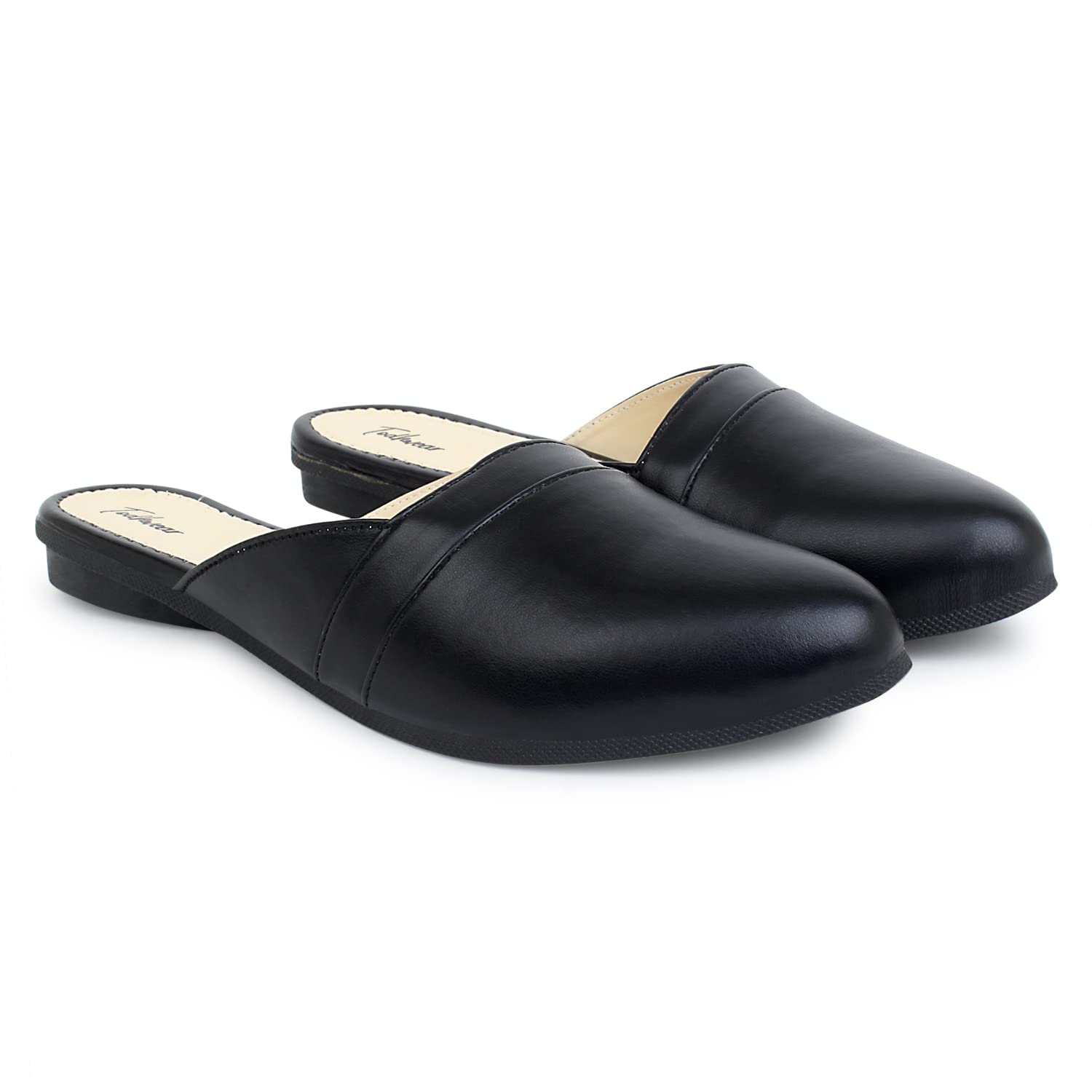 Women Closed Pointed Toe Flats Slip On Backless Loafers Womens Slides Shoes Office Mules (Black, Numeric_6) (B0BBMSY383) Amazon Price History, Amazon Price Tracker